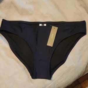J. Crew Hipster Full Coverage Navy Bikini Bottom